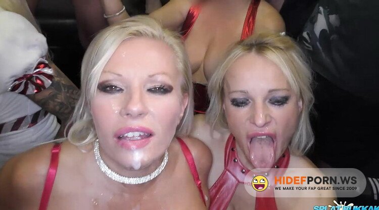 SplatBukkake.com/UKxxxPass.com - Classy Filth, Michelle Thorne - Christmas party bukkake 2018 [HD 720p]