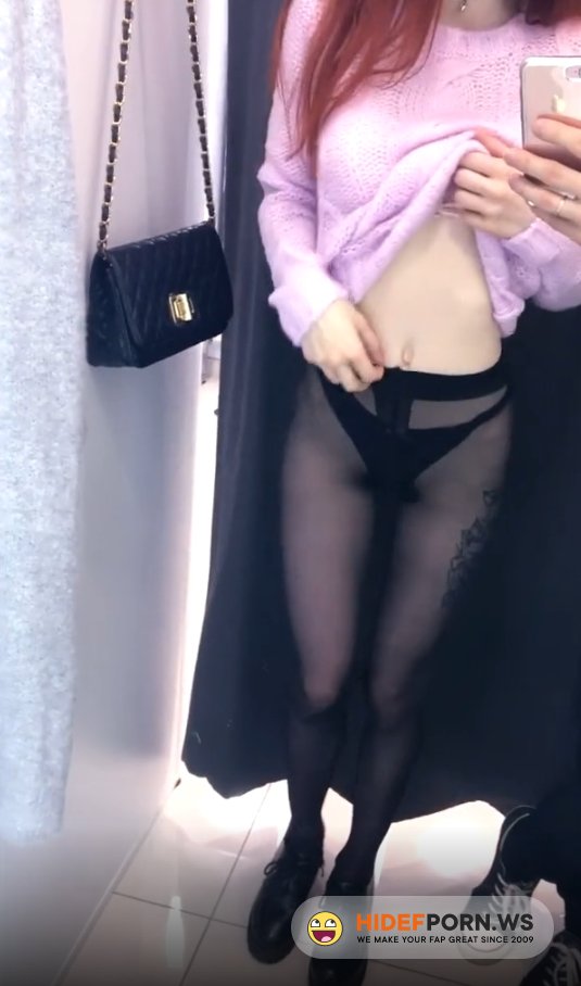 PornHub.com/PornHubPremium.com - reislin / littlereislin - Cute Schoolgirl does Public Blowjob in Fitting Room [FullHD 1080p]