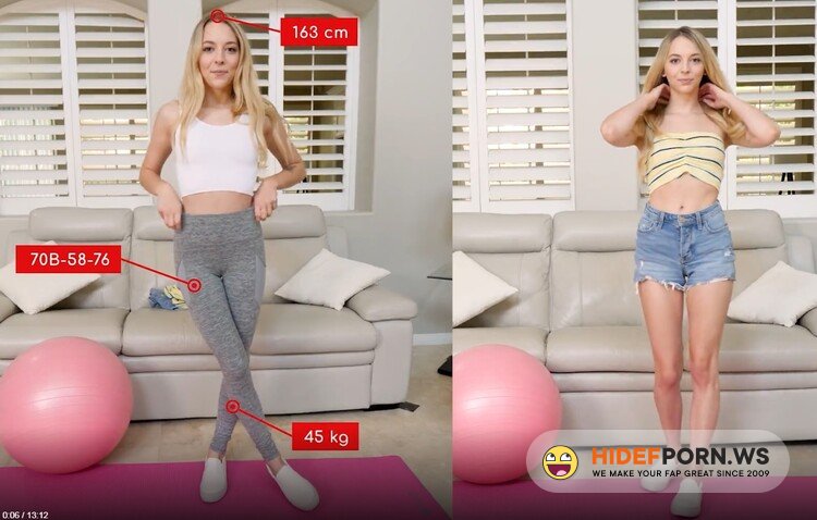 FIT18 - Lily Larimar - Casting Skinny 100lb Blonde Amateur in Yoga Pants [FullHD 1080p]