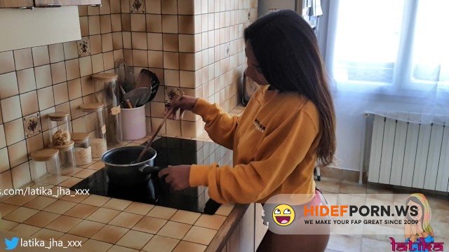 LatikaJha - Latika Jha - Asian  Indian Teen with Huge Boobs Gettin Fucked in her Kitchen [FullHD 1080p]