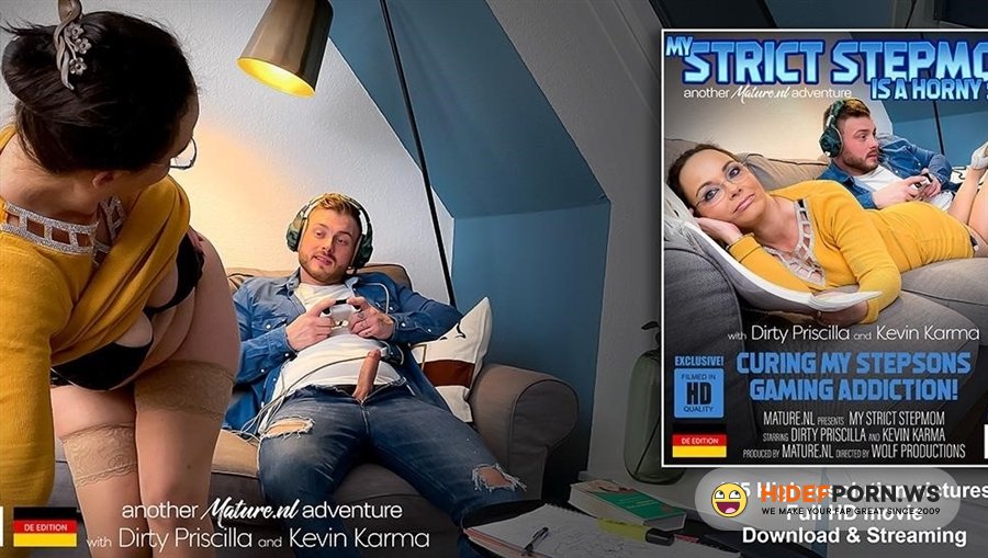 Mature - Dirty Priscilla - Horny Milf Tries To Cure Her Stepsons Gaming Addiction [2021/FullHD]