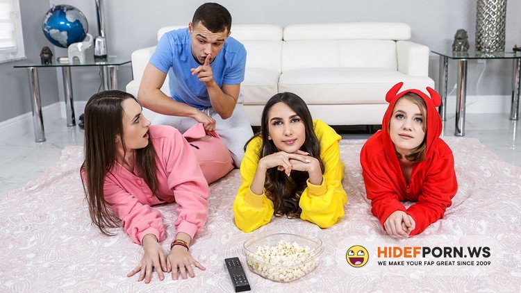 BFFS.com/TeamSkeet.com - Natalia Nix, Dakota Burns, Dani Damzel - Stepbrother Crashes Slumber Party [FullHD 1080p]