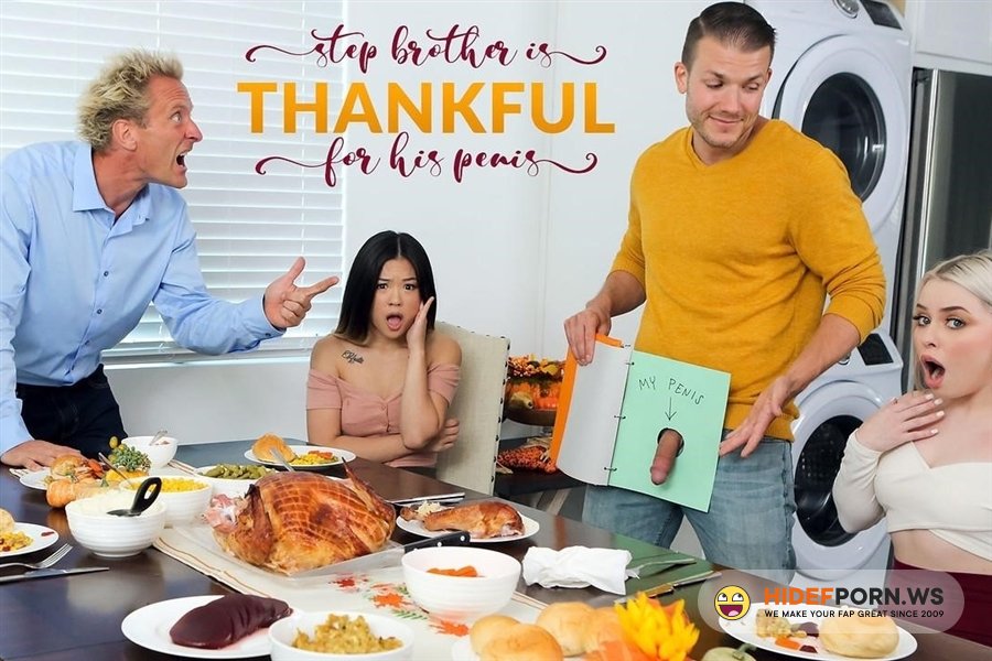 MyFamilyPies - Haley Spades, Lulu Chu - Stepbrother Is Thankful For His Penis [2021/HD]
