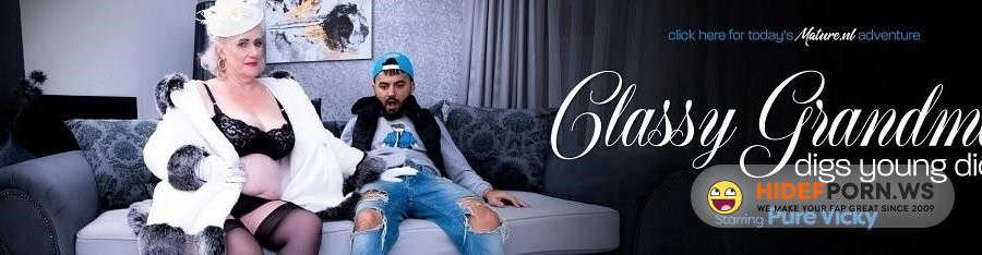 Mature - Pure Vicky - Classy Grandma Digs Young Dick [2021/FullHD]