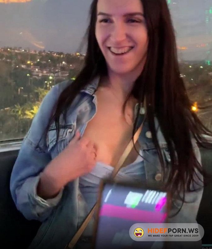 Amateurporn.cc - Horny69rabbits - Public Masturbation with Lovense on the Ferris Wheel [UltraHD/4K 2160p]
