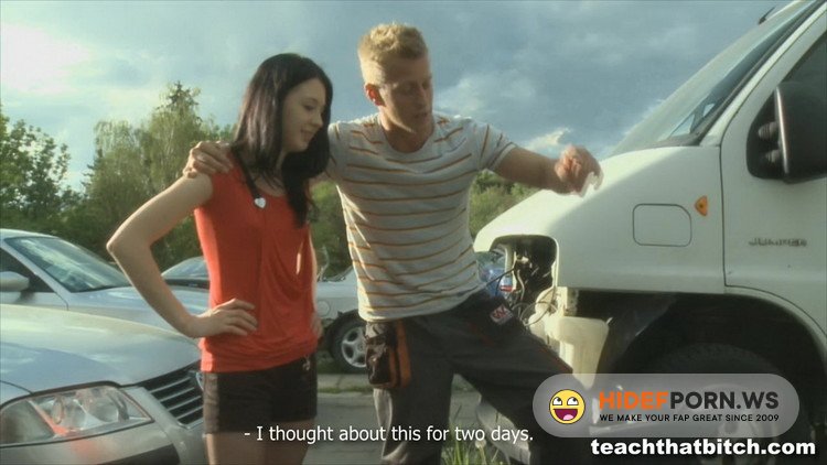 TeachThatBitch.com/DirtyFlix.com - Helga - Ripped Up and Fucked on the Hood [FullHD 1080p]