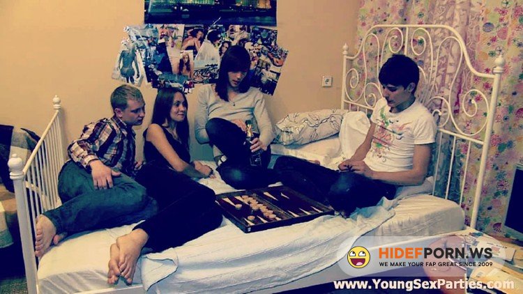 YoungSexParties - Mika - Loud Moans and Splashes of Champagne and Cum [HD 720p]