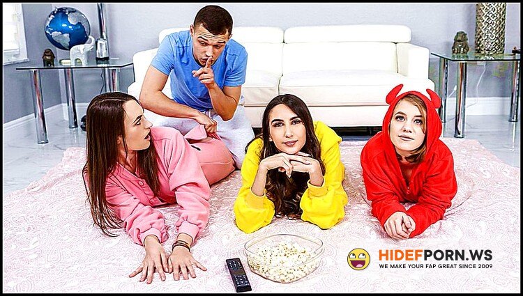 BFFS.com/TeamSkeet.com - Natalia Nix, Dakota Burns, Dani Damzel - Stepbrother Crashes Slumber Party [FullHD 1080p]