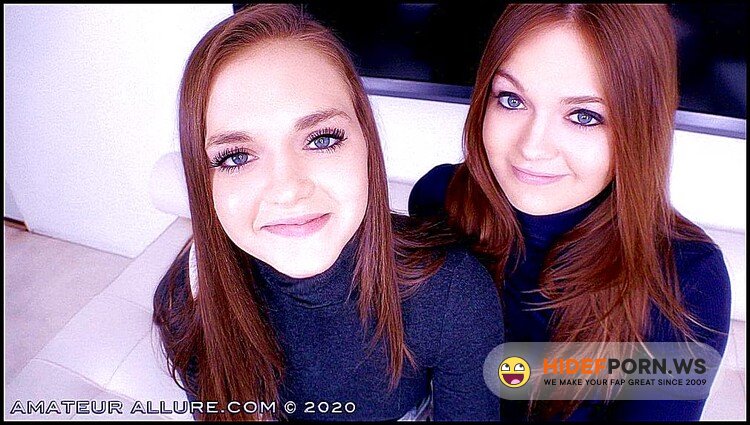 AmateurAllure.com - Joey White, Sami White - Amateur Allure Welcomes TWIN SISTERS Joey and Sami White to Give POV Blowjob and Swallow Cum [FullHD 1080p]