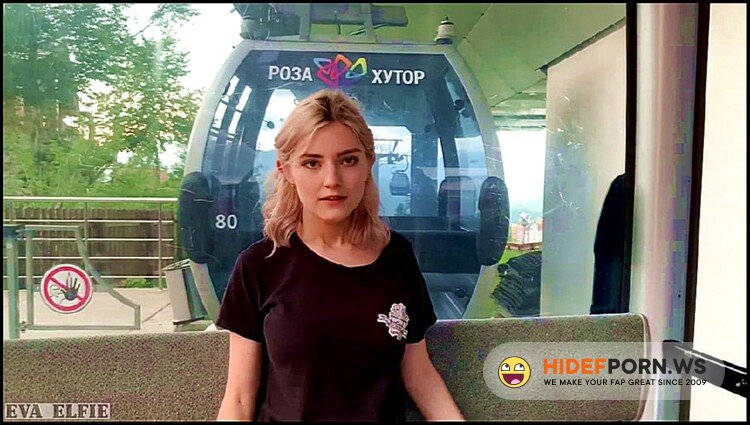 ModelHub.com - Eva Elfie - Teen swallows loads of cum on a cable car [FullHD 1080p]