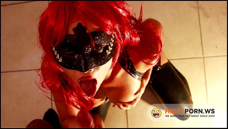 ModelHub.com - SecretCrush (aka Scarlet Chase) - On My Knees Giving Daddy A Sloppy Blowjob In My Latex Outfit [FullHD 1080p]