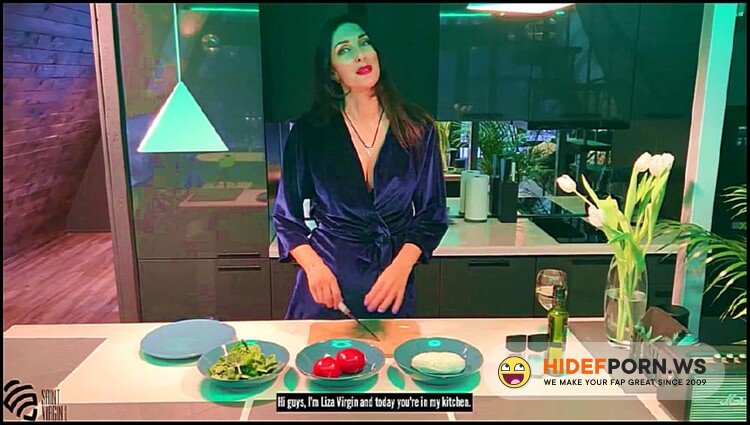 Modelhub.com - Liza Virgin - Sexy MILF sucked in the kitchen and got a creampie [FullHD 1080p]