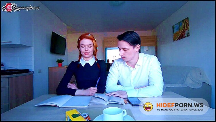 Modelhub.com - Yummmylicious - SLOPPY THROATPIE AND CIM ON GERMAN LESSON [FullHD 1080p]