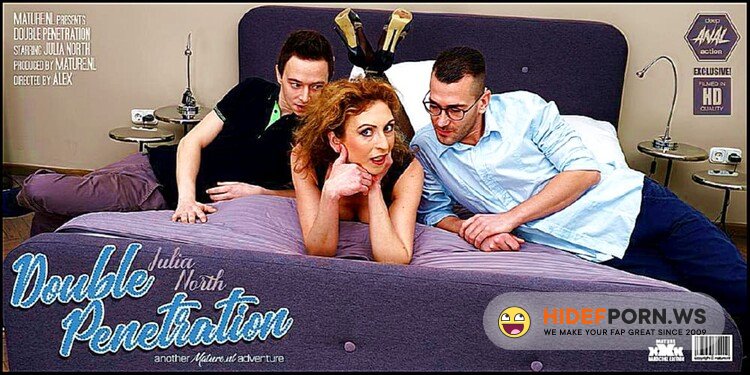 Mature.nl - Julia North (39) - Horny mature Julia North loves a threesome with some double penetration [FullHD 1080p]
