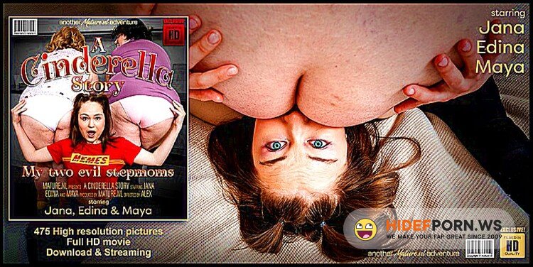 Mature.nl - Edina (53), Jana (59), Maya (23) - Two BBW stepmoms use teeny babe Maya for all of their chores and more [HD 1046p]