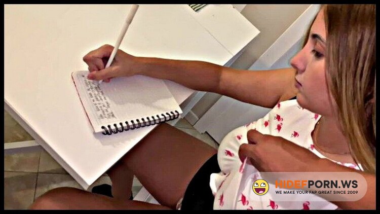 Modelhub.com - Baby Montana - Brother fucks his stepsister while doing homework and cums in her mouth [FullHD 1080p]