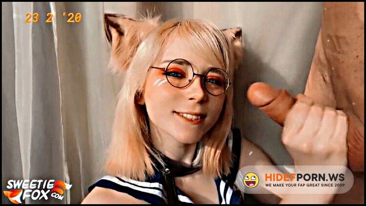 Onlyfans.com/Modelhub.com - Sweetie Fox - Sweet Foxy Sucks Neighbor's Dick and Swallows Cum - Cosplay [FullHD 1080p]