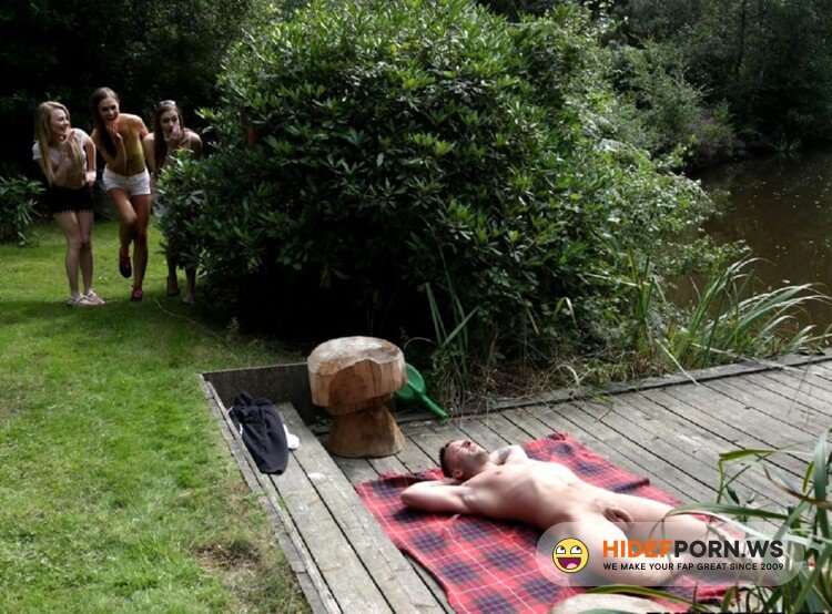PureCFNM.com - Carmel Anderson, Honour May, Tina Kay - Stag Tree Prank [FullHD 1080p]
