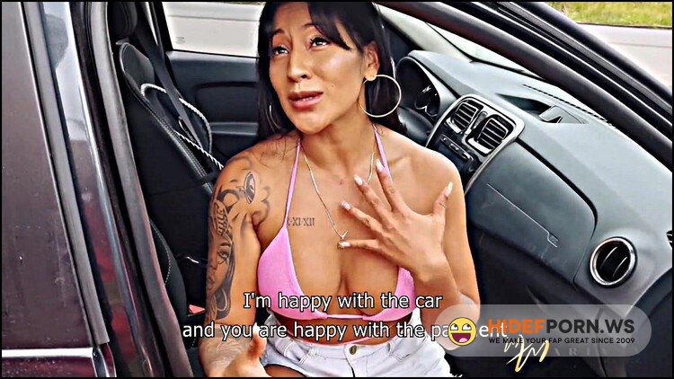 PornModel - Mariana Martix - Mariana pays with her pussy to the mechanic who repairs her car on a public road [FullHD 1080p]
