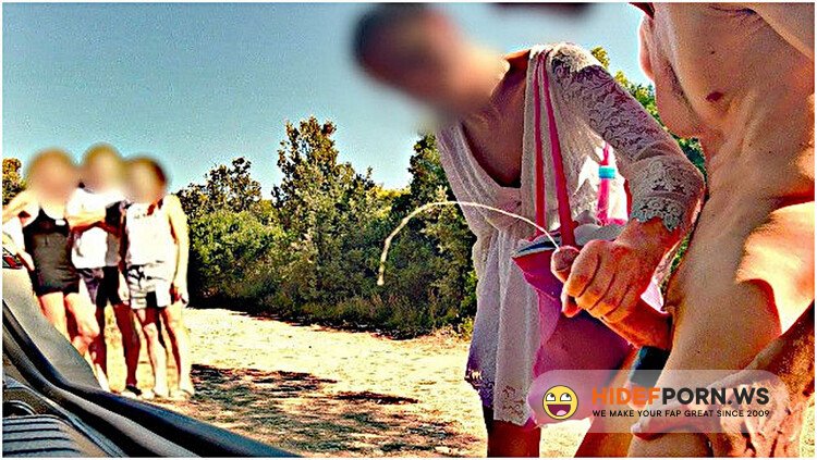 PornHub BEACH ADVENTURE: cock exposed to people and a nasty woman makes me cum [FullHD 1080p]