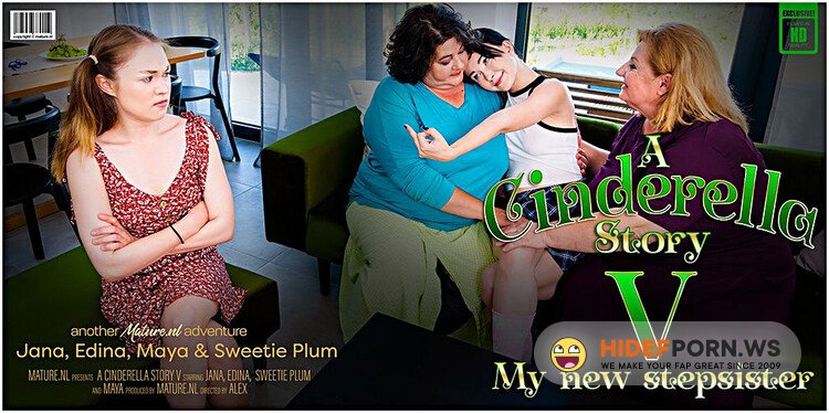 Mature.nl - Edina (55), Jana (61), Maya (24), Sweetie Plum (23) - The BBW evil stepmoms have a new stepdaughter and teeny Maya isn't happy with it! [FullHD 1080p]