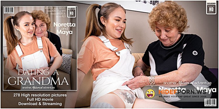 Mature.nl - Maya (24), Noretta (70) - 70 year old grandma sexdating a hot hairy teeny lesbian babe [FullHD 1080p]