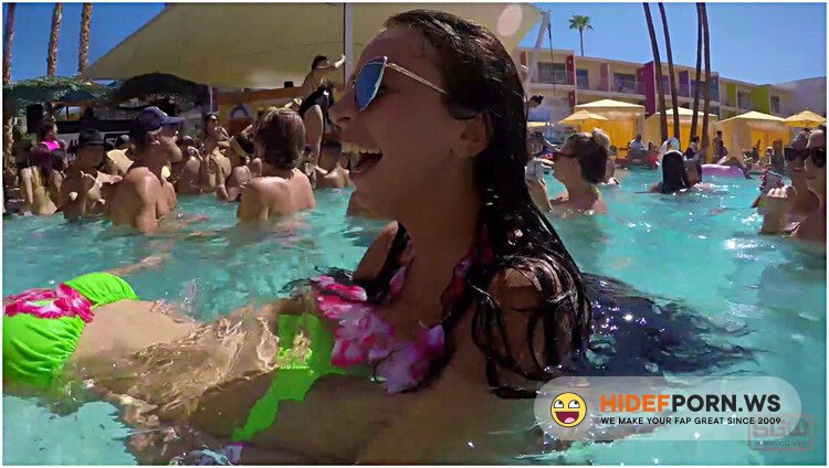 PornHub - SparksGoWild - Threesome At a Pool Party Palm Springs California 1 [FullHD 1080p]