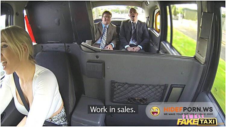 FemaleFakeTaxi - Rebecca M - Salesmen Double-Team The Driver [FullHD 1080p]