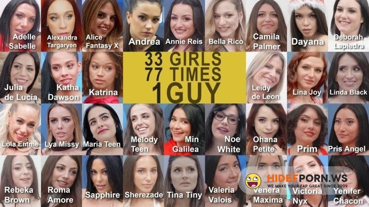 PremiumBukkake.com - Compilation - 33 girls, 77 times, 1 guy [Full HD 1080p]