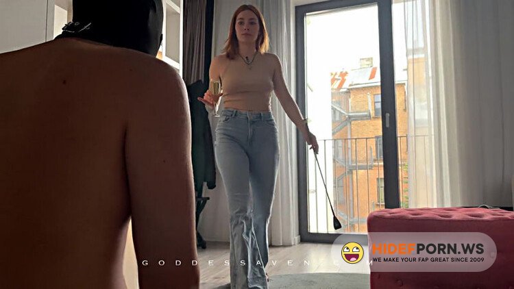 Onlyfans.com - Goddess Aven makes her foot slave clean her shoes and perfect sweaty feet [FullHD 1080p]