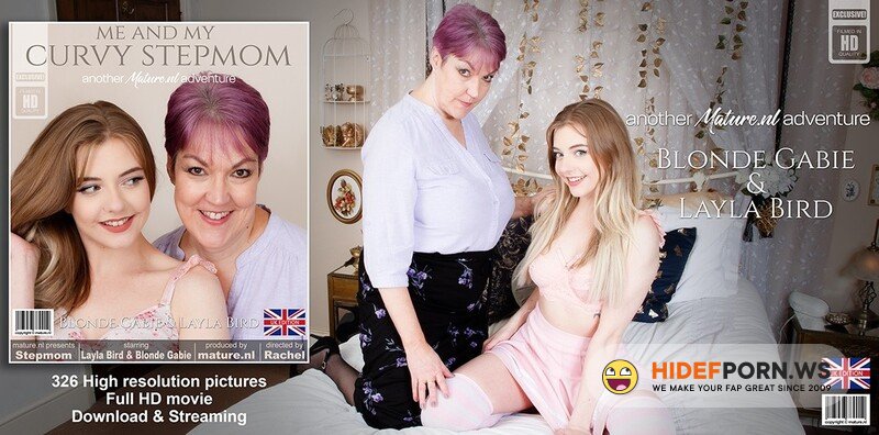 Mature.nl - Blonde Gabie (EU) (24), Layla Bird (EU) (57) - Naughty teeny Blonde Gabie gets licked by her curvy stepmom Lady Bird in her own bed (14948) [Full HD 1080p]