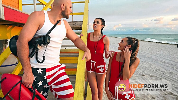 BrazzersExxtra / Brazzers - MacKenzie Mace, Kylie Rocket - Horny Lifeguards Share A Cock [Full HD 1080p]