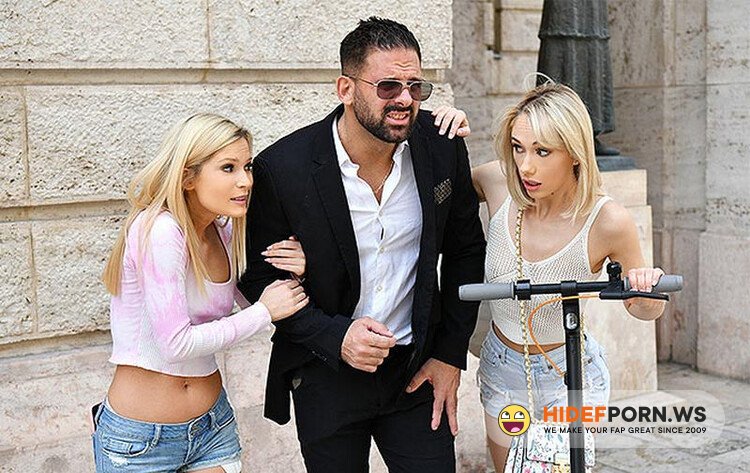 PornWorld.com - Candee Licious, Sky Pierce - Blonde BFFs Candee Licious And Sky Pierce Take Back Stranger For Threesome Fun GP2728 [HD 720p]