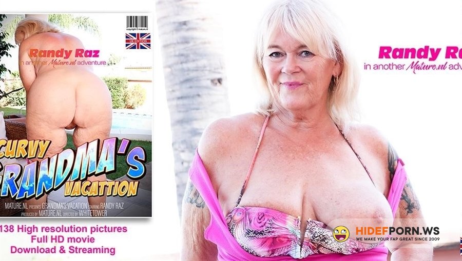 Mature - Randy Raz - British Randy Raz Is A Curvy Shaved Grandma Who Loves To Masturbate On Vacation [2023/FullHD]