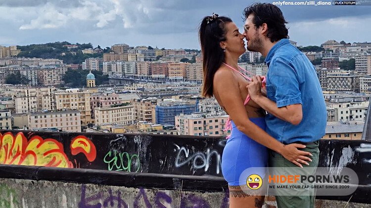 ModelsPorn - Outdoor Public Sex: Busty Exhibitionist MILF Dares To Have Sex On a Balcony Right In The City Center [FullHD 1080p]