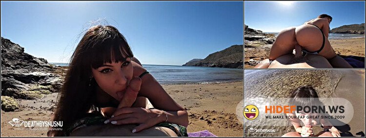ModelsPorn - Pareja Espanola Follando En Playa Nudista Con Mirones [FullHD 1080p]