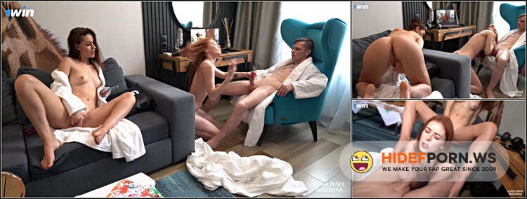 ModelsPorn - Luna Rishi - I Suck a Dick To a Neighbor Watching Porn, And a Neighbor Milf Jerks Off On Us  Nigonika Top Porn [FullHD 1080p]