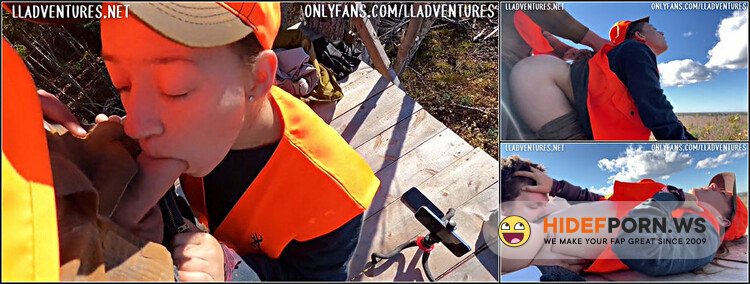 ModelsPorn - Sexy Teen Slut Needs Dick In Treestand - Outdoors Public [FullHD 1080p]