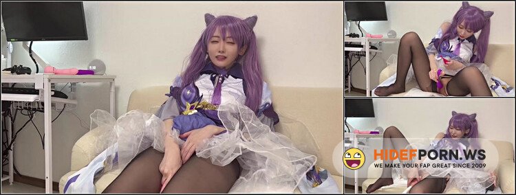 ModelsPorn - Keqing Of Genshin Impact Cosplay Masturbation With Fuck Machine [FullHD 1080p]