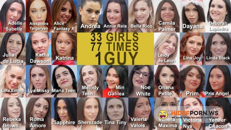 PremiumBukkake.com - Compilation - 33 Girls, 77 Times, 1 Guy [FullHD 1080p]