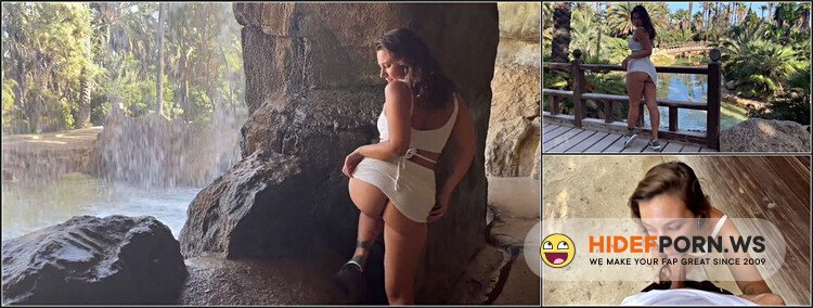 ModelsPorn - XoHannaJoy - Beautiful Girl Shows Her Body And Sucks a Dick In a City Park [FullHD 1080p]