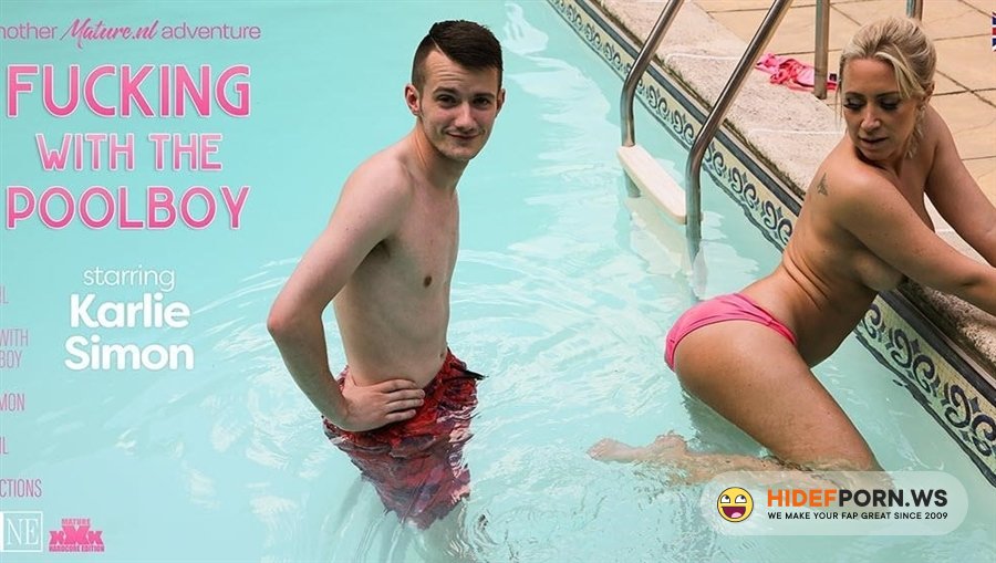 Mature - Karlie Simon - Hot British Lady Karlie Simon Gets Fucked By The Poolboy [2023/FullHD]