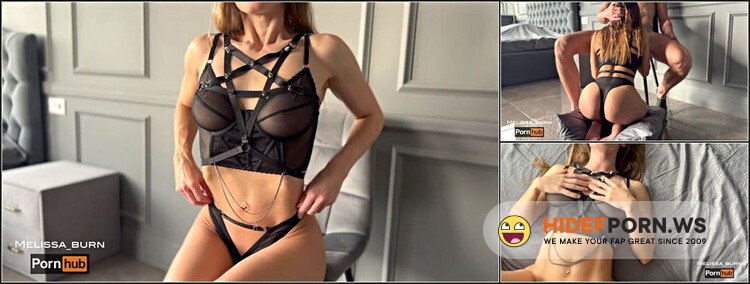 ModelsPorn - Melissa Burn - Sensual Brunette Teases With Her Beauty And Great Blowjob And Then Gets Fucked Gorgeous On a Chair [FullHD 1080p]