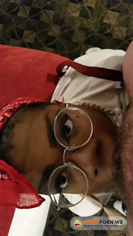 ModelsPorn - Black Barbie Eagerly Goes To Town On a White Doms Cock. CUMSHOT INC. [FullHD 1080p]