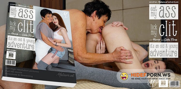 Mature.nl - These Old And Young Lezzies Love To Eat Ass And Lick Pussy - Gisha Forza (27), Hanna D. (76) [FullHD 1080p]