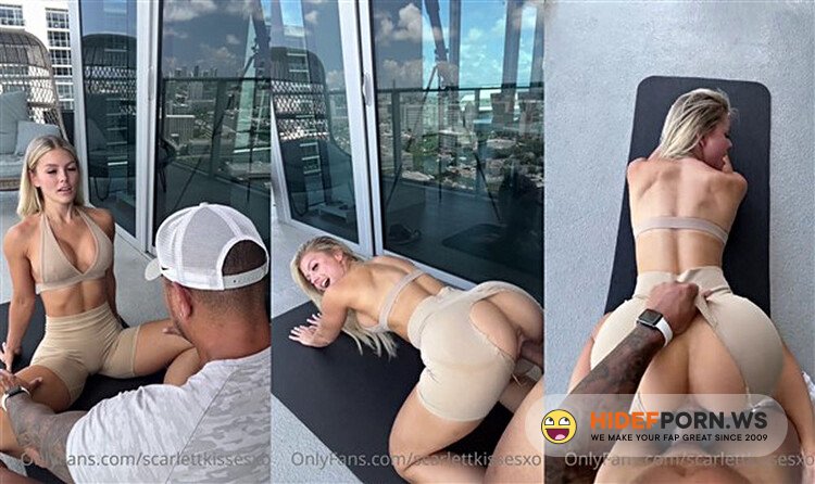 Onlyfans - ScarlettKissesXO Yoga Trainer Fuck Video Leaked [FullHD 1080p]