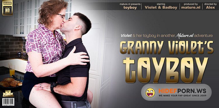 Mature.nl - Badboy (23), Violet C. (53): This bad boy is fucking horny shaved granny Violet C. in her own house [FullHD 1080p]