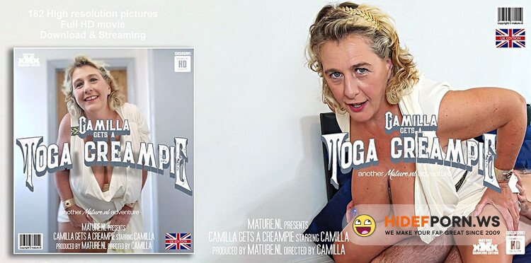 Mature.nl / Mature.eu - Camilla C. (EU) (47) - Camilla dresses up in a toga and waiting for her pussy to be filled with a creampie [Full HD 1080p]