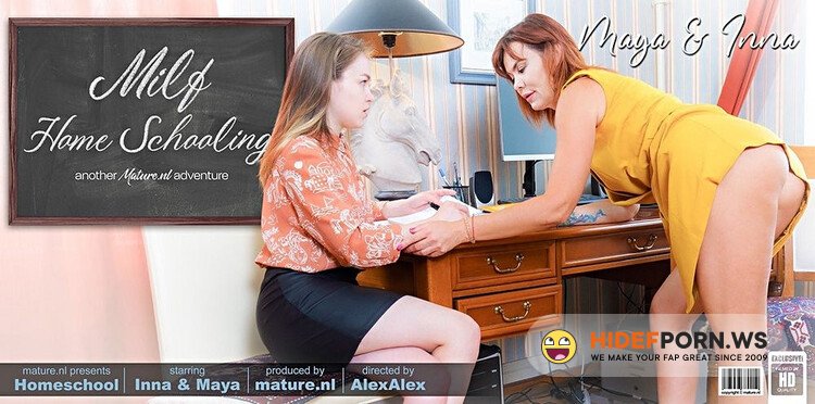Mature.nl - Inna - 47, Maya - 24 - Pussyloving lesbian MILF Inna teaches hot young babe Maya the ways of lesbian love [Full HD 1080p]
