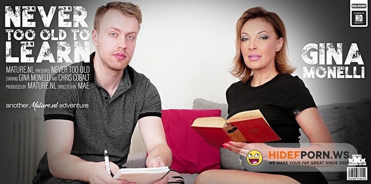 Mature.nl / Mature.eu - Gina Monelli - 42 & Chris Cobalt - 27 - This young tutor gets hot naughty sex from MILF student Gina Monelli and she is horny as hell [Full HD 1080p]